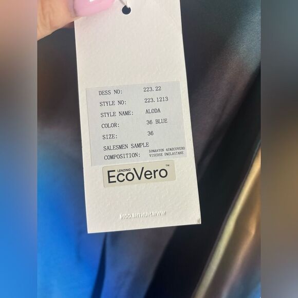 Blue and Orange Midi Skirt - Picture 5 of 7